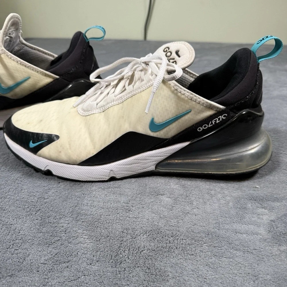 Nike Air Max 270 Golf Shoes Dusty Cactus Men's 12 White Spikeless